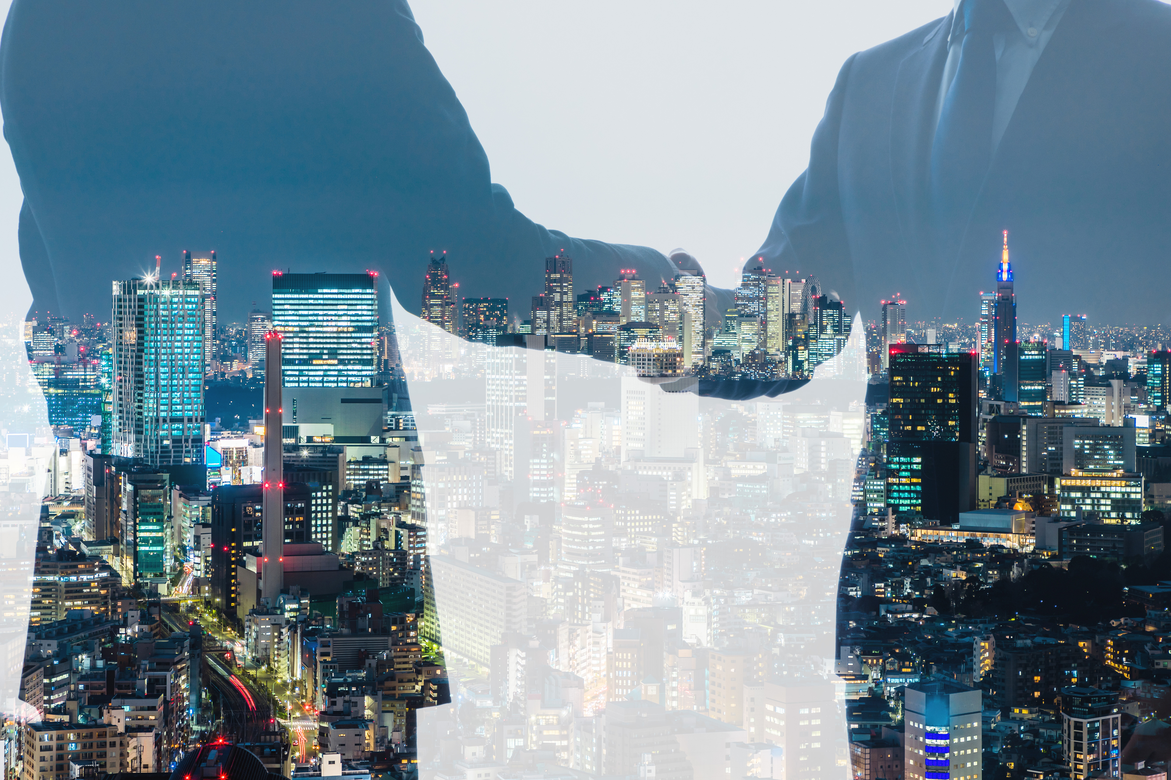 Business persons shaking hands. Businesspartnership concept.